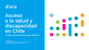Portada del informe de salud, en color celeste con una ilustración abstracta.