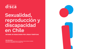 Portada del informe de sexualidad y reproducción, en color rojo con una ilustración abstracta.